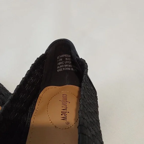 Comfort View The‎ Bethany Flat. Size 7.5. NWOT. Black. - Picture 8 of 8